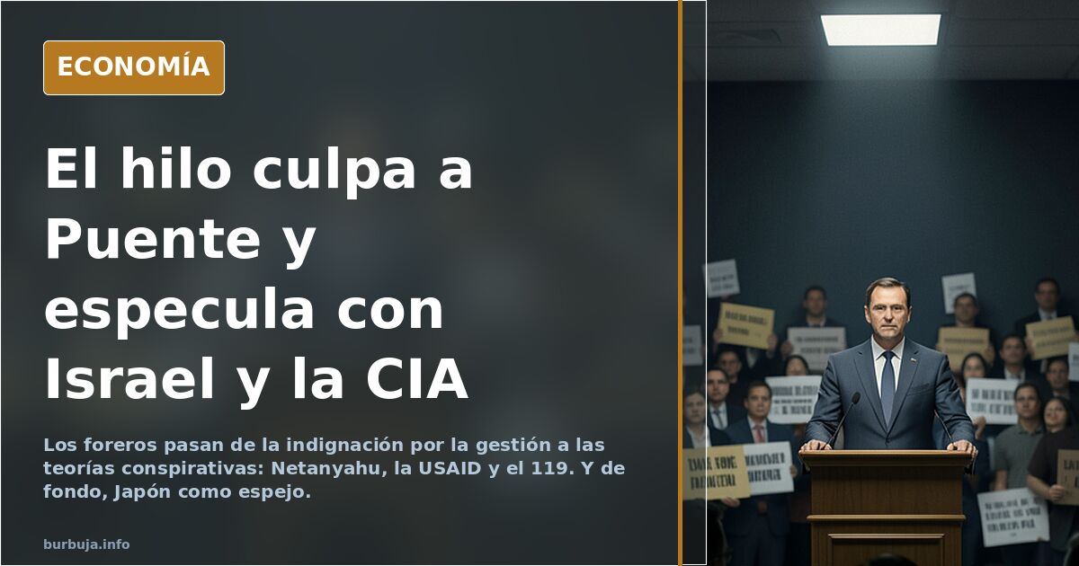 El hilo culpa a Puente y especula con Israel y la CIA