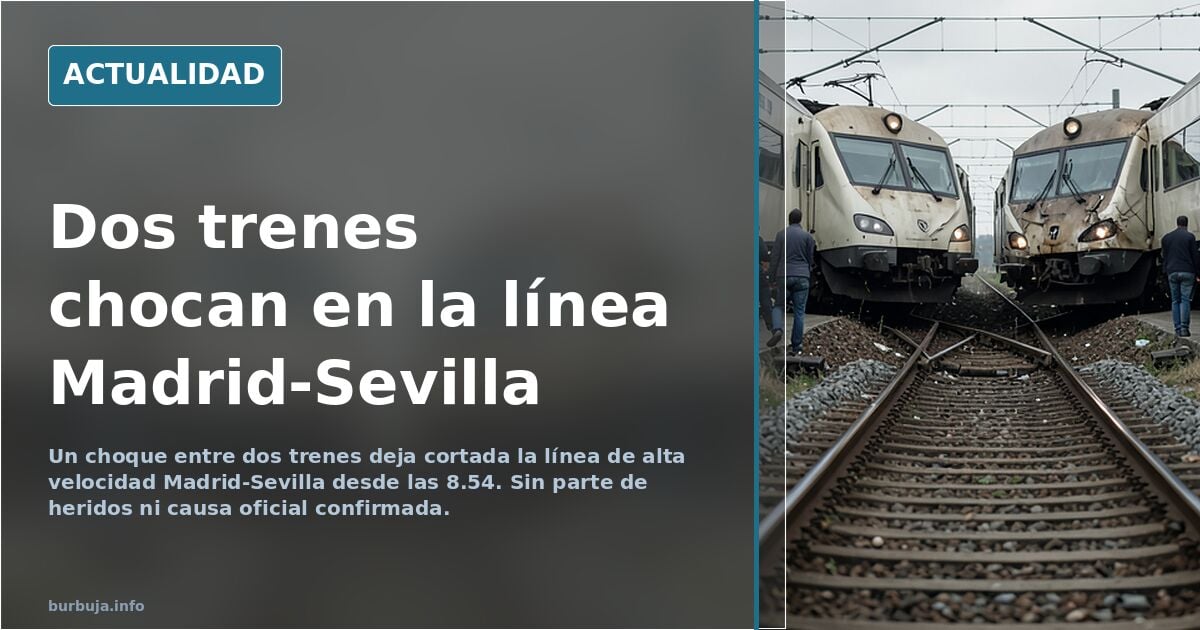 Choque entre dos AVE en Madrid-Sevilla: circulación suspendida