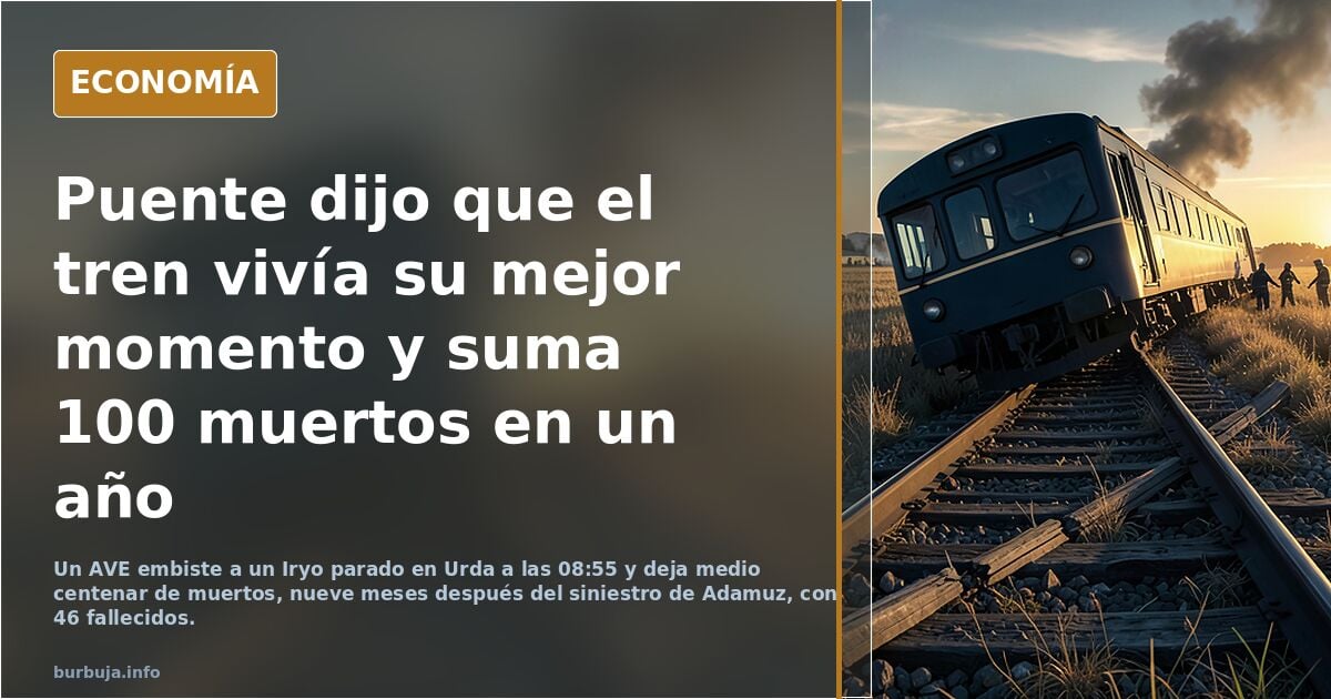 "El ferrocarril vive el mejor momento de su historia", el "harakiri" verbal de Óscar Puente: más de 100 perecidos en menos de un año.