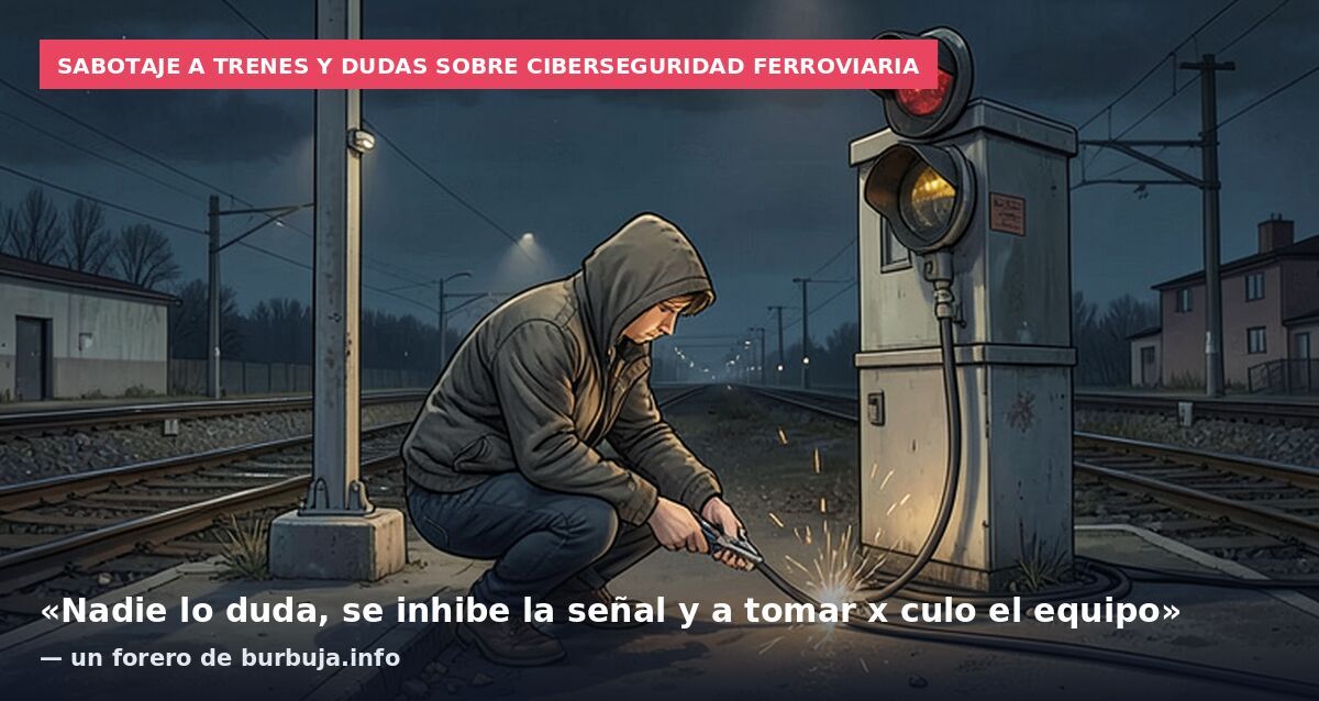 Sabotaje a trenes y dudas sobre ciberseguridad ferroviaria: «Nadie lo duda, se inhibe la señal y a tomar x culo el equipo» — un forero de burbuja.info