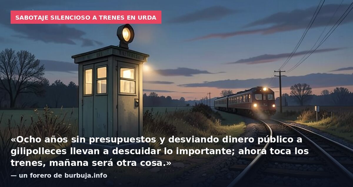 Mi sospecha del atentado electoral del tren Iryo y Ave Renfe en Urda : interferencia extranajera