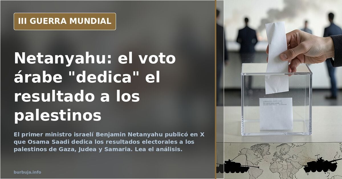 "La única democracia de Oriente medio" Milekoivski se pasa el día de los elecciones avisando sobre el voto de los árabes de guano