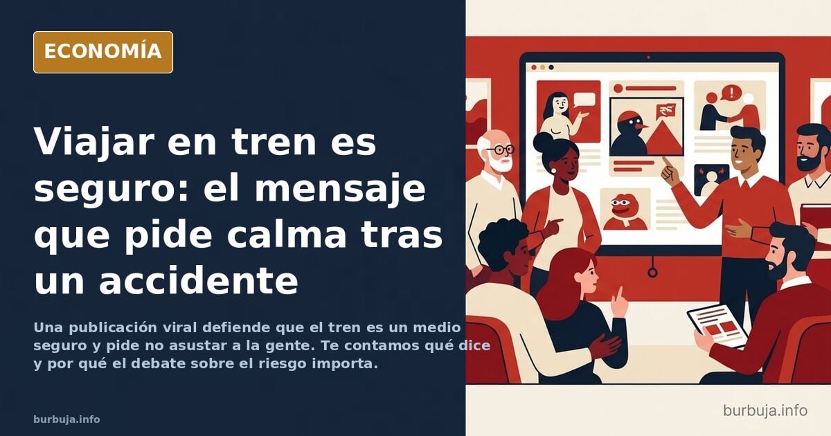 Viajar en el tren es seguro.