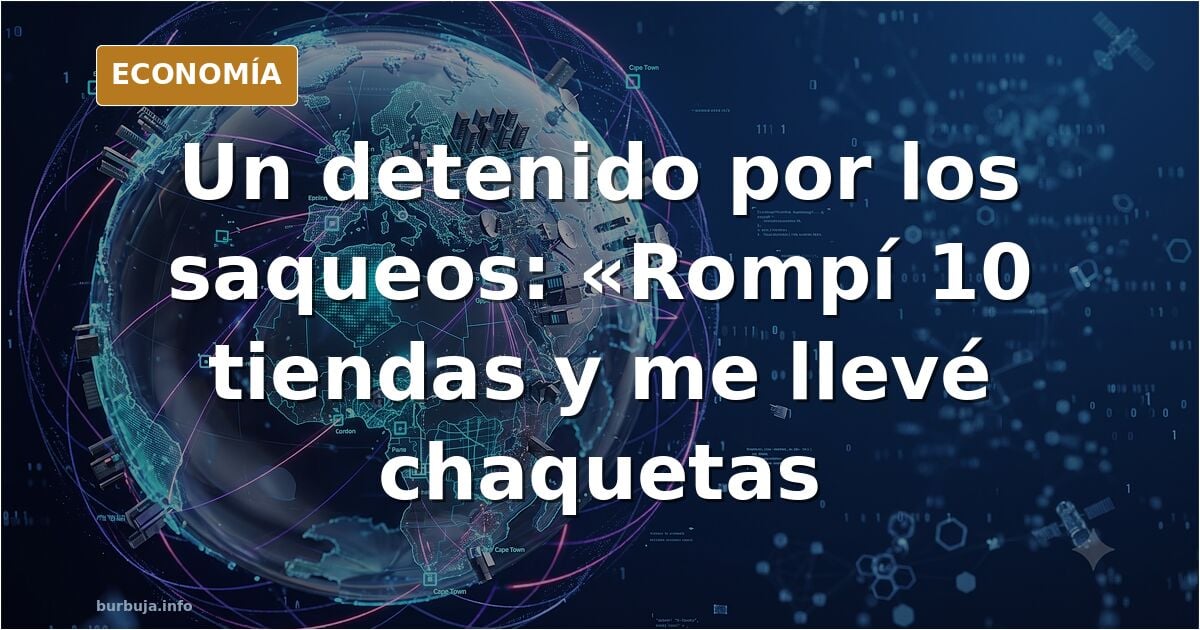 Uno de los implicados en los saqueos cuenta como robó