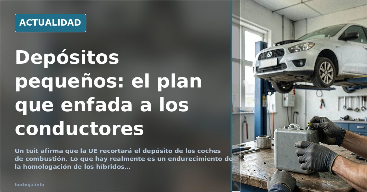 La UE estudia recortar el depósito de los híbridos enchufables