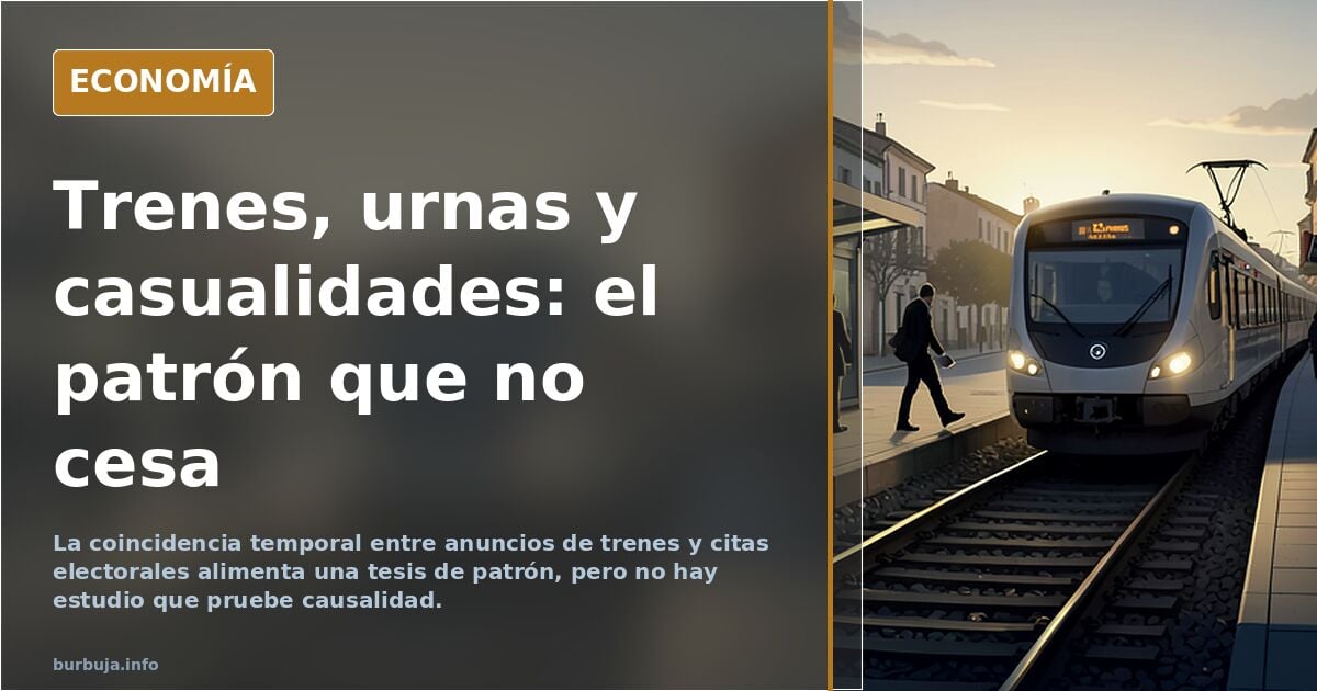PSOE y trenes: la correlación que el foro convierte en teoría