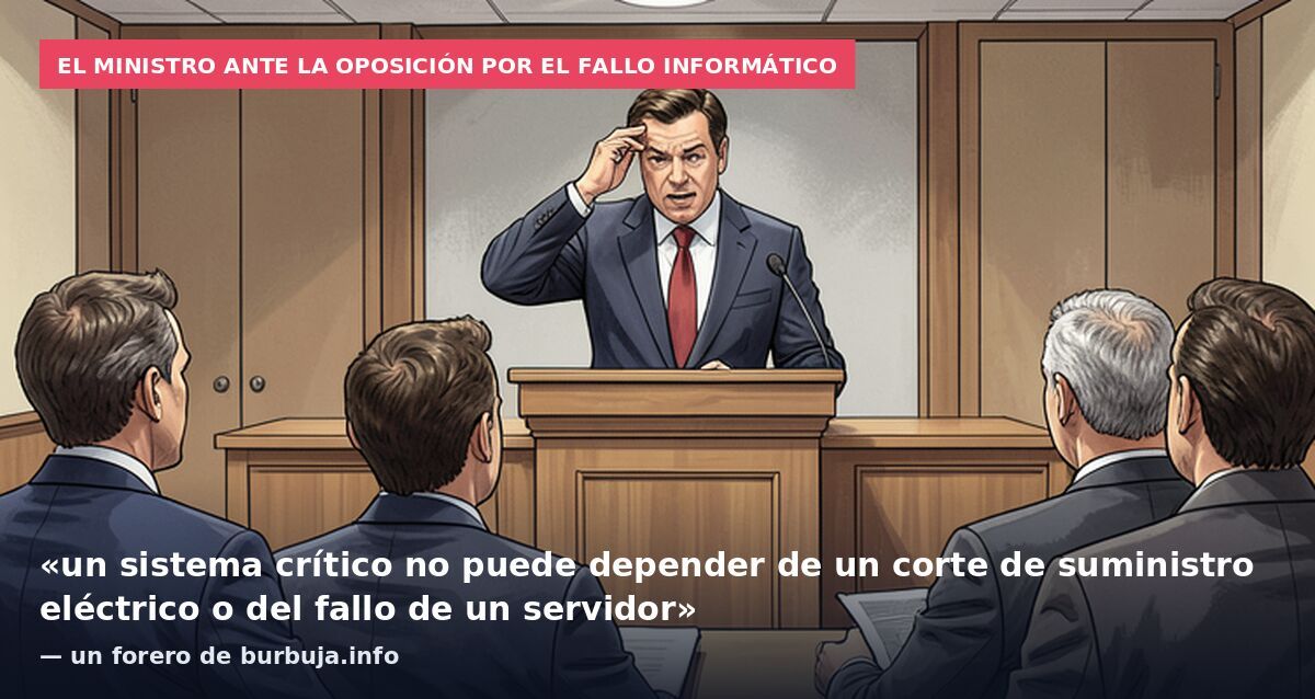 Oscar Puente dice que el sistema cayó por un fallo informático