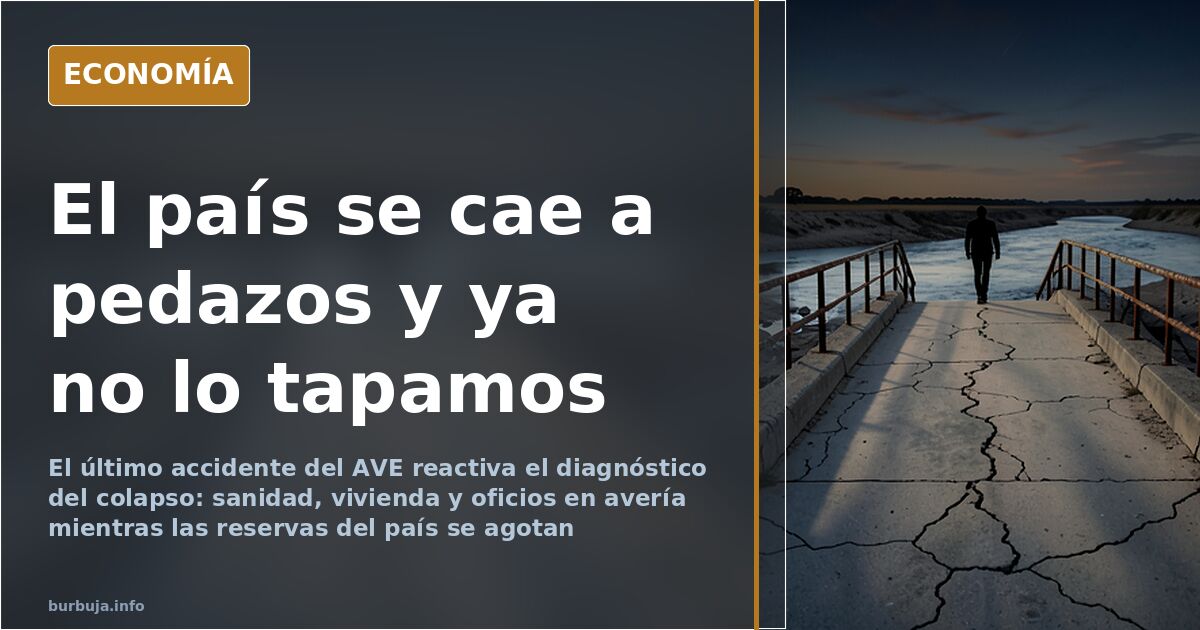 España colapsa de forma acelerada: el aviso tras el accidente del AVE
