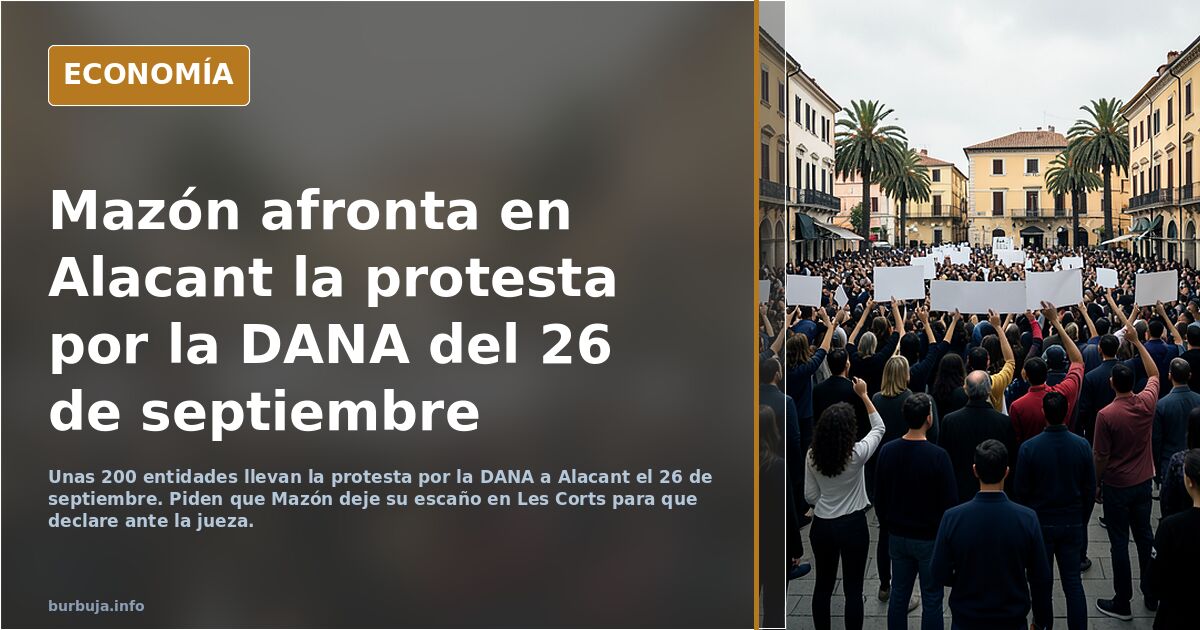 - - - Urgente - - - Manifestaciones por las víctimas de la Dana bajo el lema "Mazon a prisión"