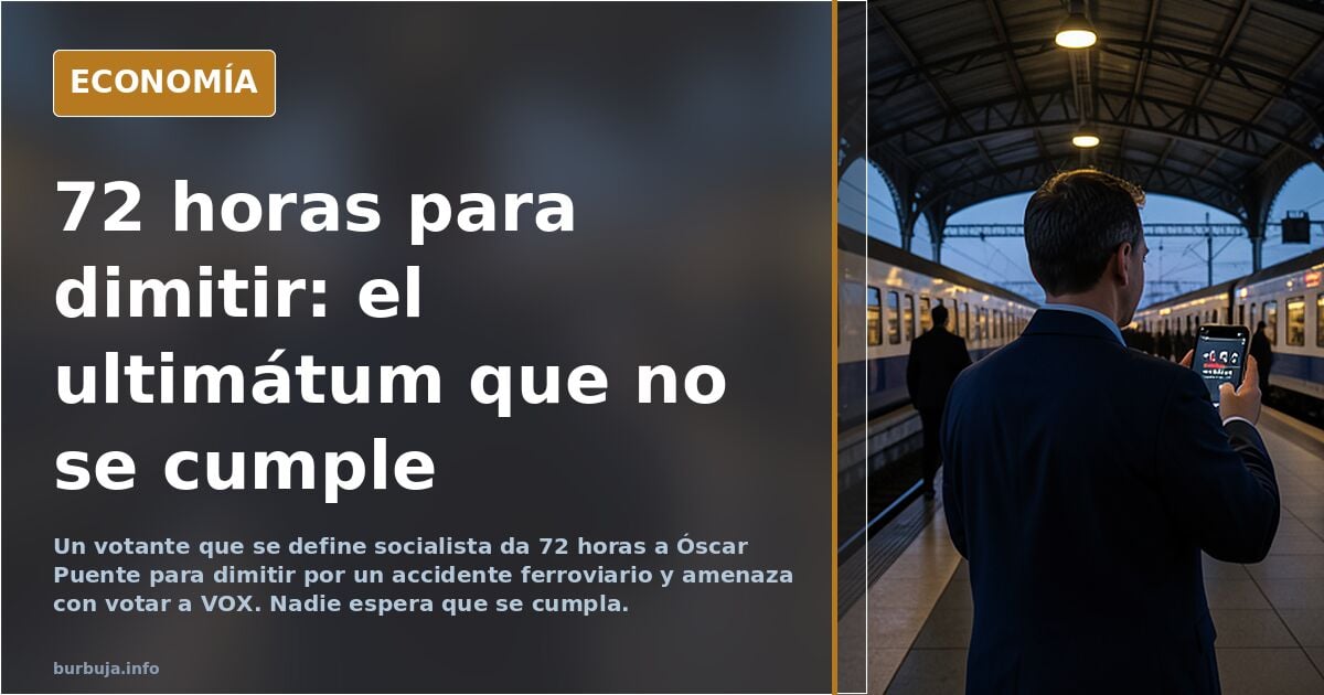 Ultimátum de 72 horas a Puente: «votaré a VOX»