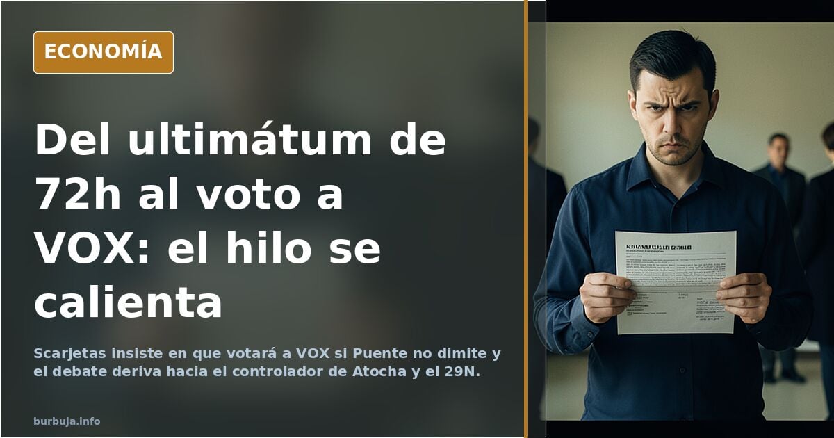 Por favor...sr. puente, dimita...soy pogresista y si no dimite...