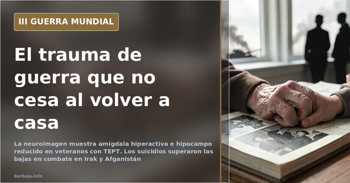 La guerra mata más veteranos por suicidio que en combate