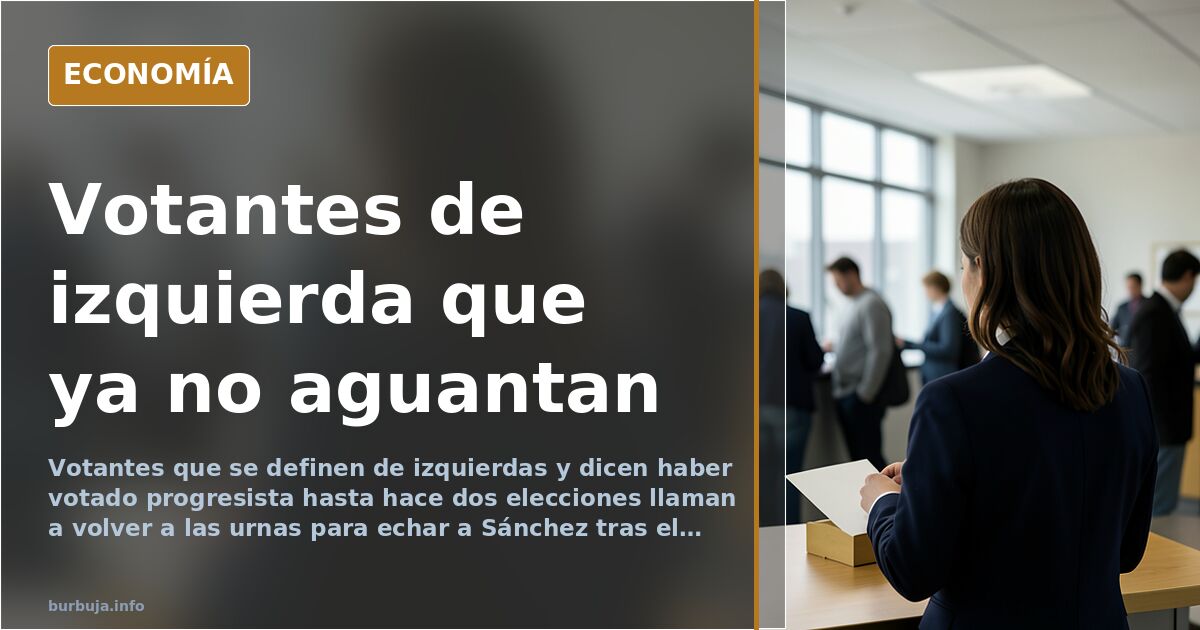 Ilustración editorial de una urna electoral con papeletas y una bandera española al fondo en tonos azul marino y dorado