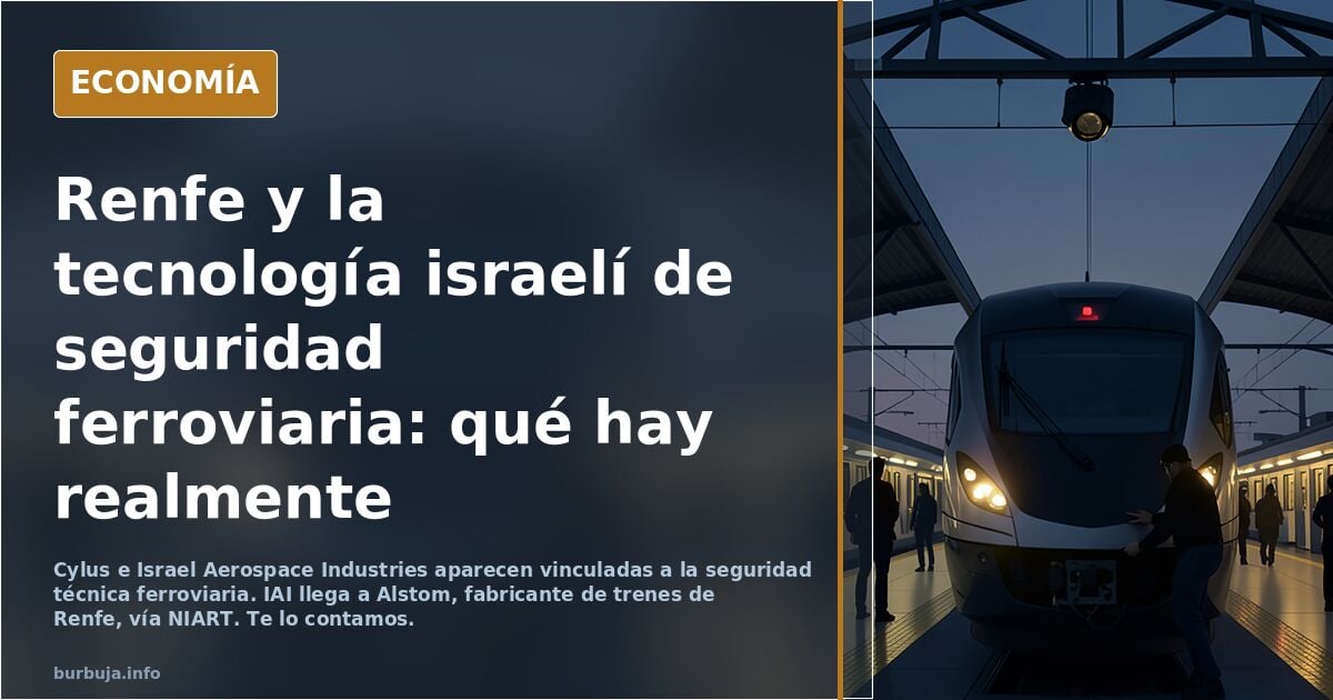 Hay que echar a Sánchez.... Peroooooo , la empresa que da la tecnología de detención de objetos y trenes en la vía es.... De Israel