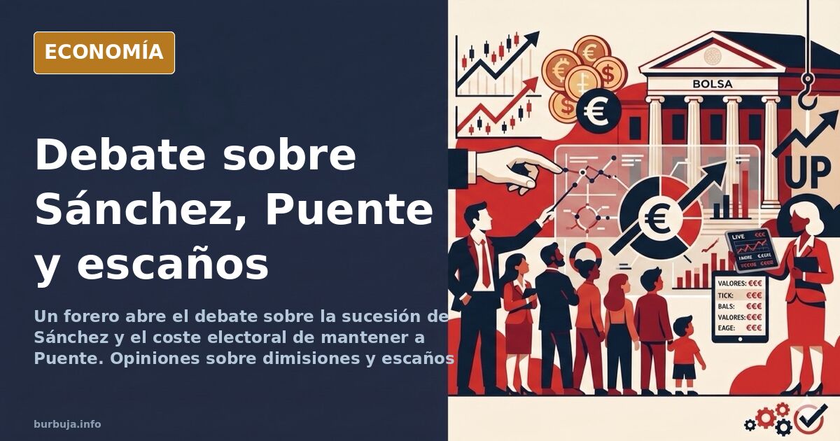 Ilustración editorial de dos figuras políticas en un barco que hace agua, metáfora del debate sobre el cálculo electoral y la