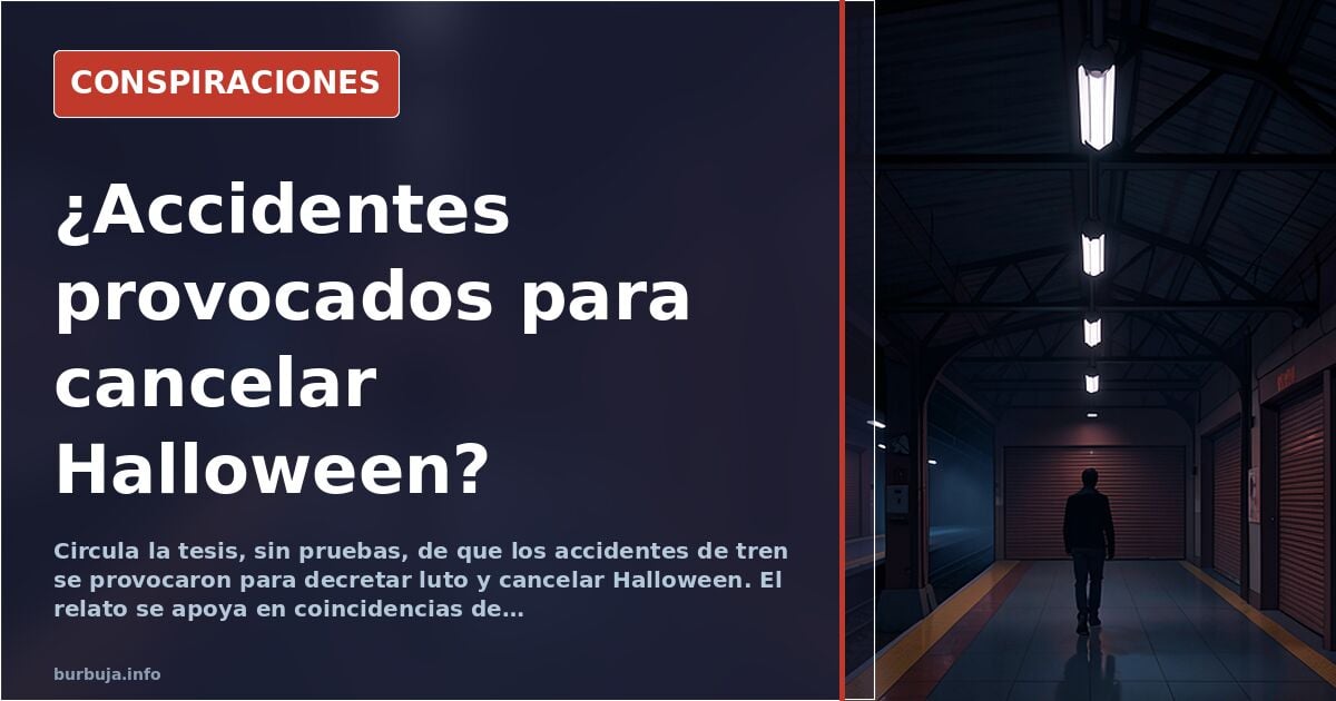 Teoría sin pruebas sobre trenes y Halloween