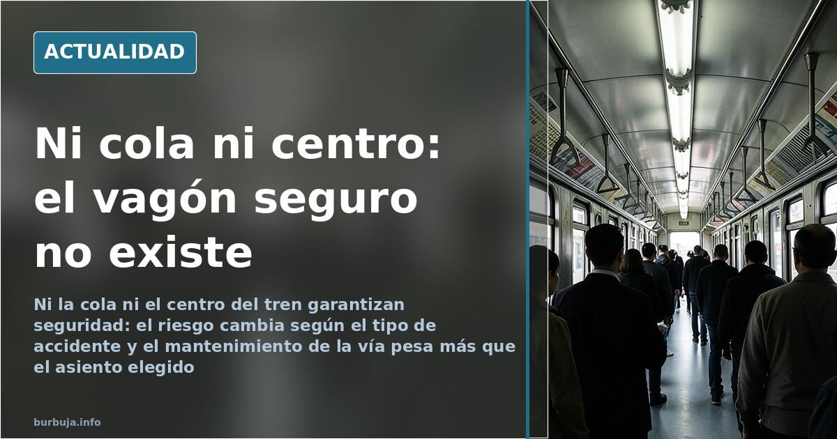 ¿Qué vagón del tren es el más seguro? No hay respuesta única