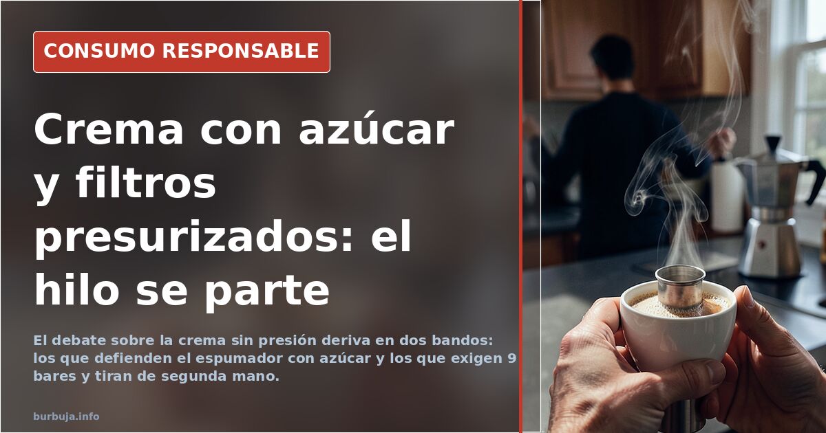 Cafeteras espresso falsas, filtros presurizados y solución lonchafinista