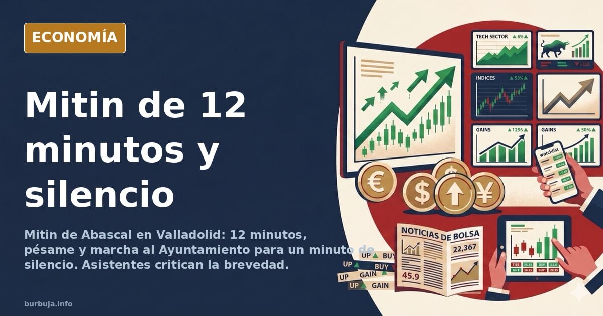 Abascal acorta su mitin a 12 minutos y marcha en silencio a Valladolid