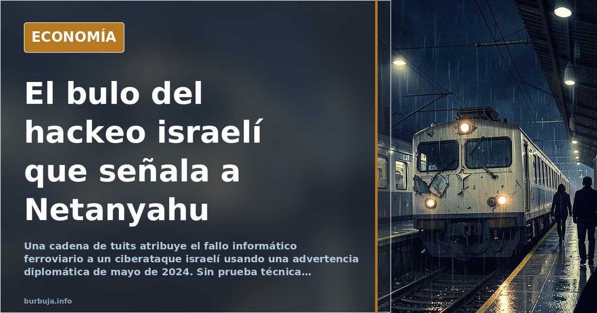 El fallo de Rodalies y la teoría del ciberataque israelí