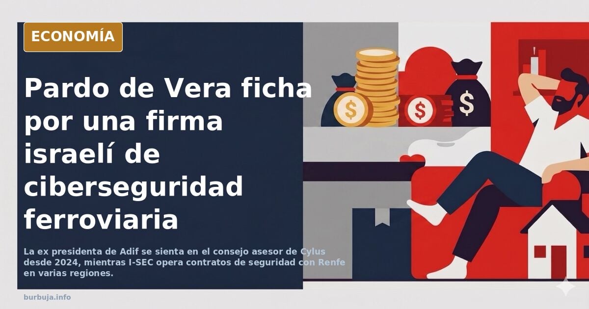 ¿Qué sentido tiene que Isabel Pardo de Vera Posada, ex presidenta de ADIF trabaje para una tecnológica israelí de sistema para trenes?