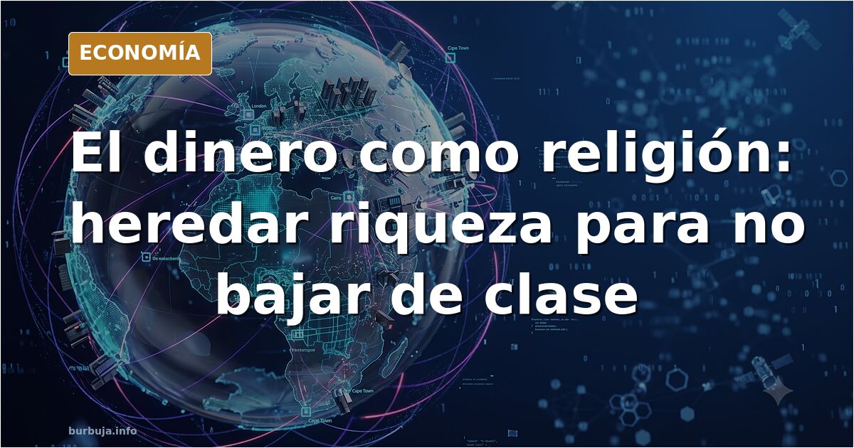 El sentido de la vida es hacerse muy rico y legar a tus descendientes (el dinero es la religión verdadera)
