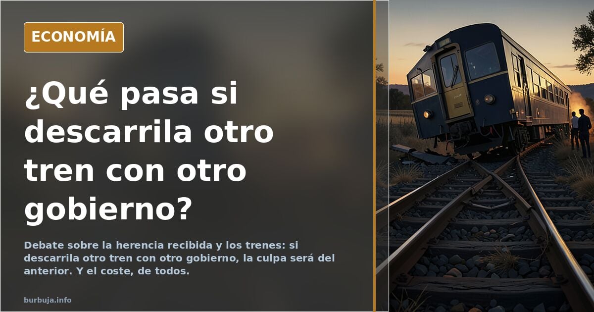Trenes, herencia recibida y el precio de volver a 2012
