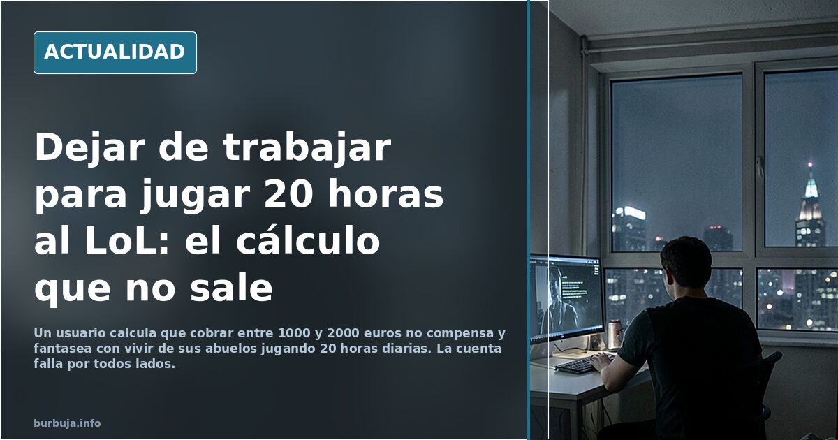 La verdad es que tal y como está todo dan ganas de volverse nini y no volver a ver la luz del sor