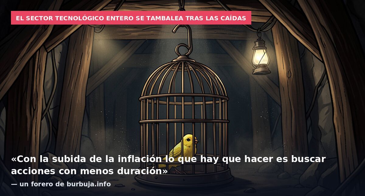 El sector tecnológico entero se tambalea tras las caídas: «Con la subida de la inflación lo que hay que hacer es buscar acciones con menos duración» — un forero de burbuja.info