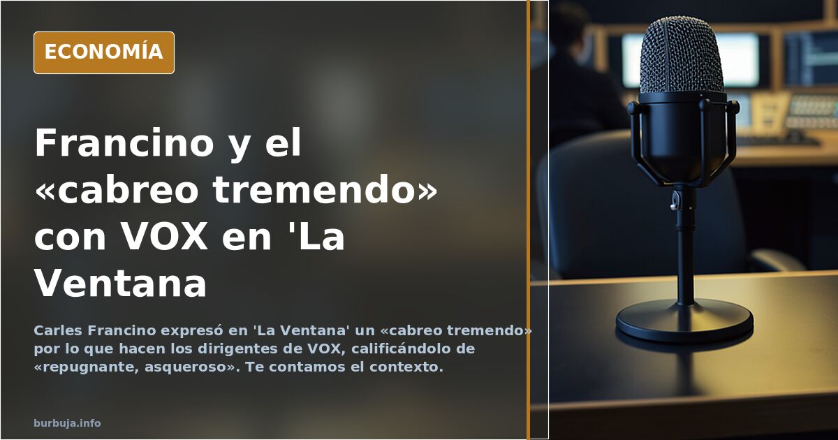 por que se tiene en tal alta estima en radio a Carles Francino cuando es una ameba intelectualmente hablando???