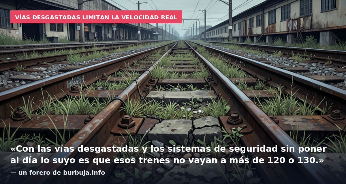 La alta velocidad en España está tocada y hundida.