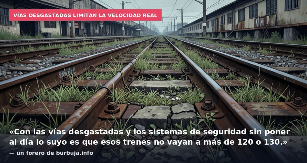 La alta velocidad en España está tocada y hundida.
