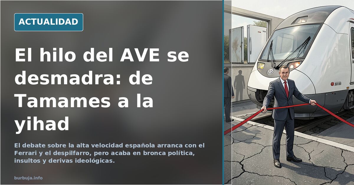 La alta velocidad en España está tocada y hundida.