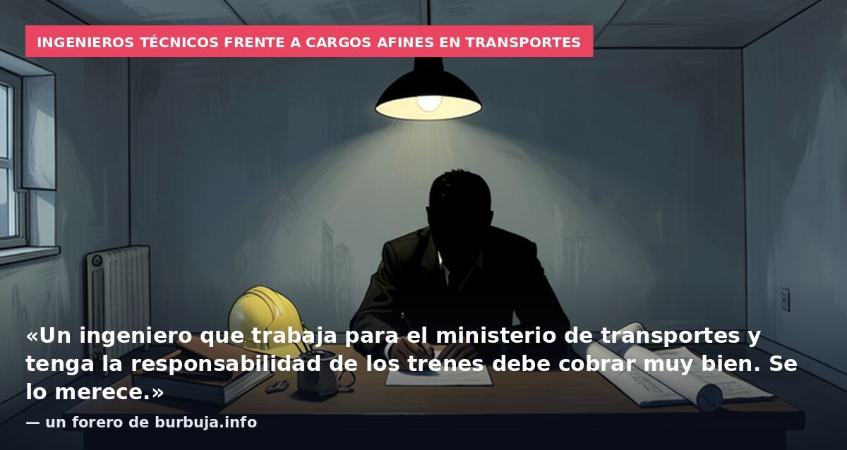 Los ingenieros del Estado del Ministerio de Transportes cobran una […] y por eso los mejores se van a los puestos con menos responsabilidad