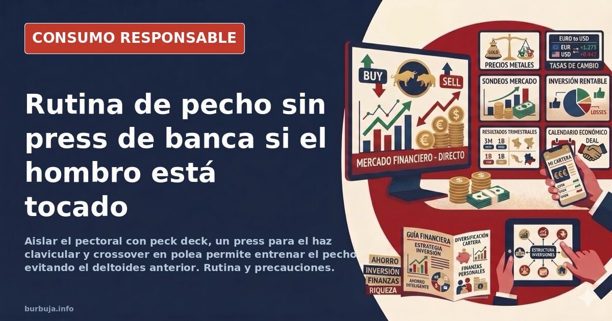 Una programación para pecho con el hombro jodido
