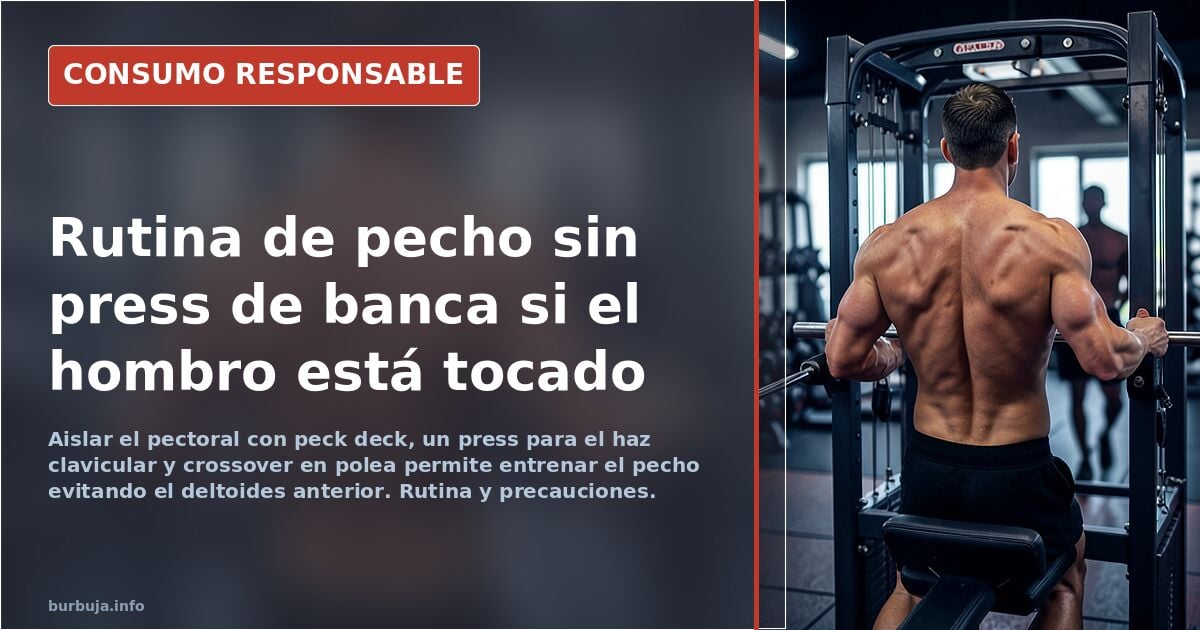 Rutina de pecho con el hombro lesionado, ¿alguna idea?