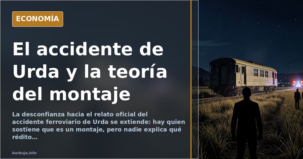 Quién cree que el accidente de Urda es un montaje y por qué