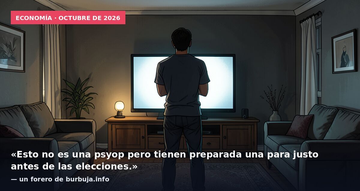 Economía · octubre de 2026: «Esto no es una psyop pero tienen preparada una para justo antes de las elecciones.» — un forero de burbuja.info