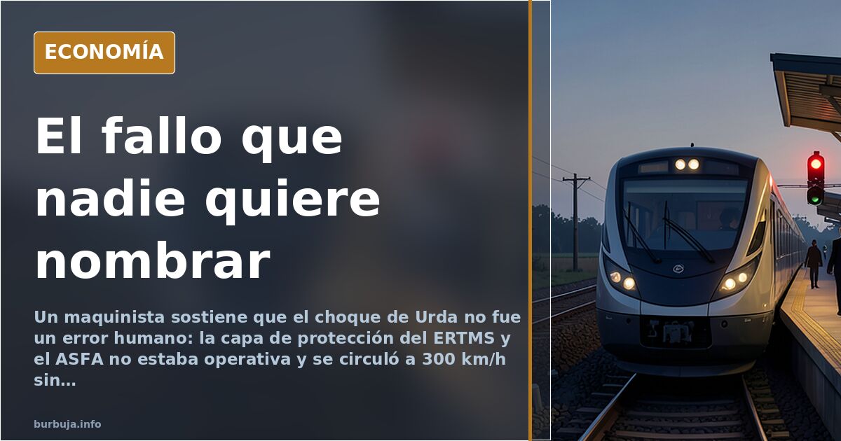 Un maquinista cuestiona el relato del error humano en el choque de Urda