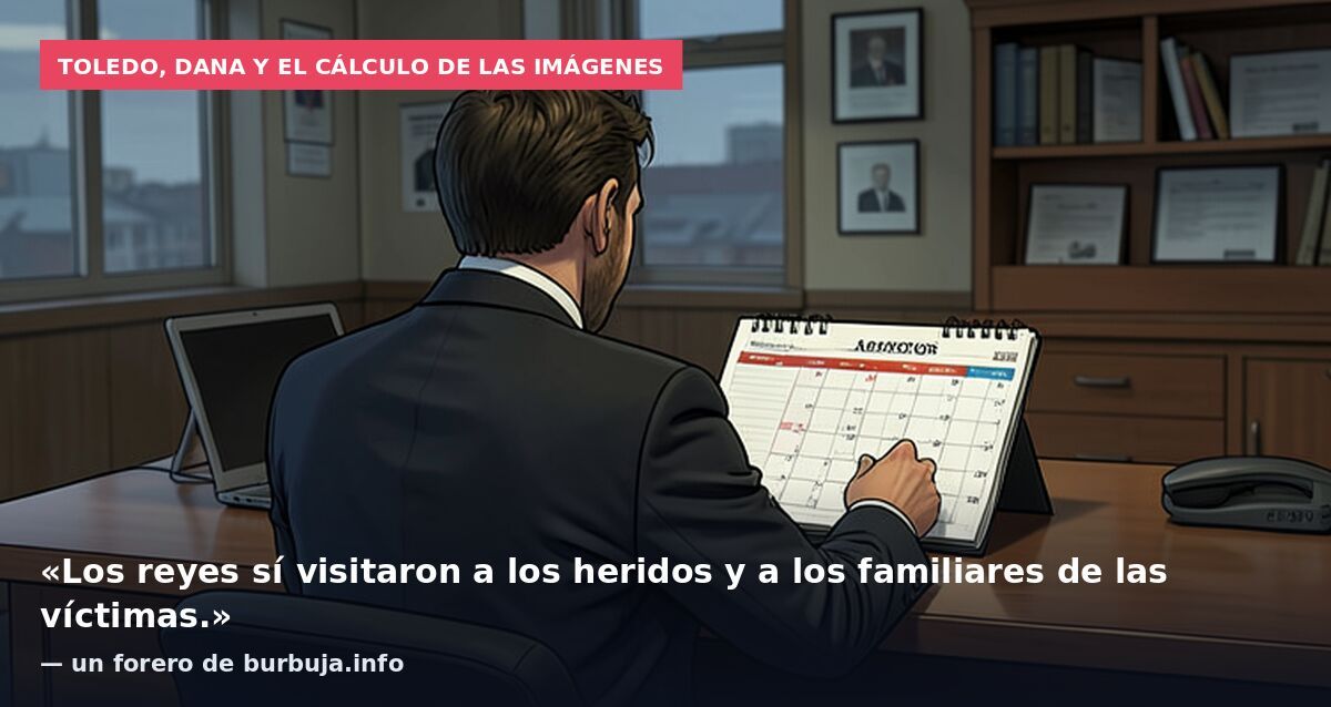 Toledo, dana y el cálculo de las imágenes: «Los reyes sí visitaron a los heridos y a los familiares de las víctimas.» — un forero de burbuja.info