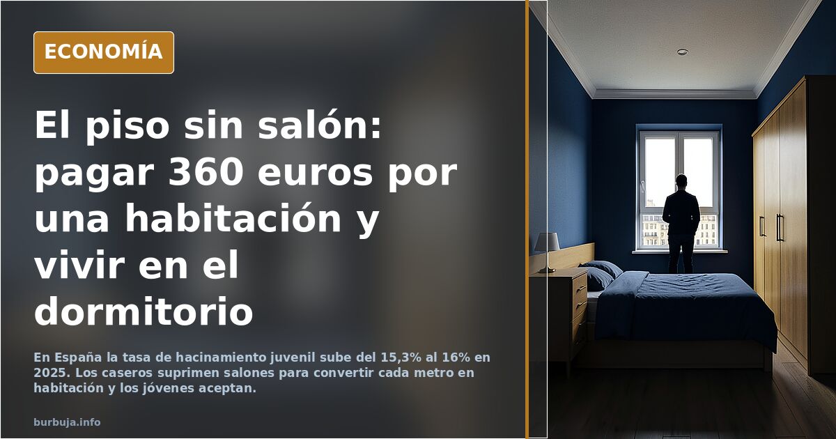 Los caseros eliminan zonas comunes como el salón para meter más habitaciones