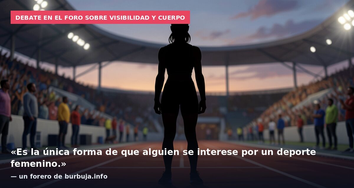 Debate en el foro sobre visibilidad y cuerpo: «Es la única forma de que alguien se interese por un deporte femenino.» — un forero de burbuja.info