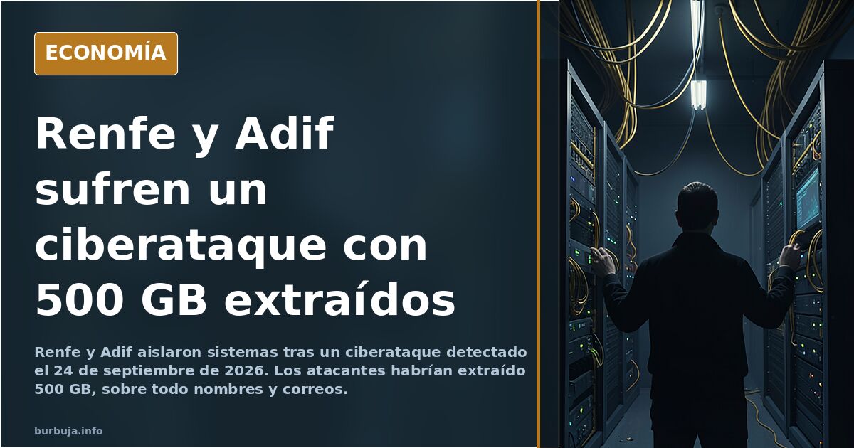 A finales de Septiembre ADIF y RENFE sufrieron un ciberataque