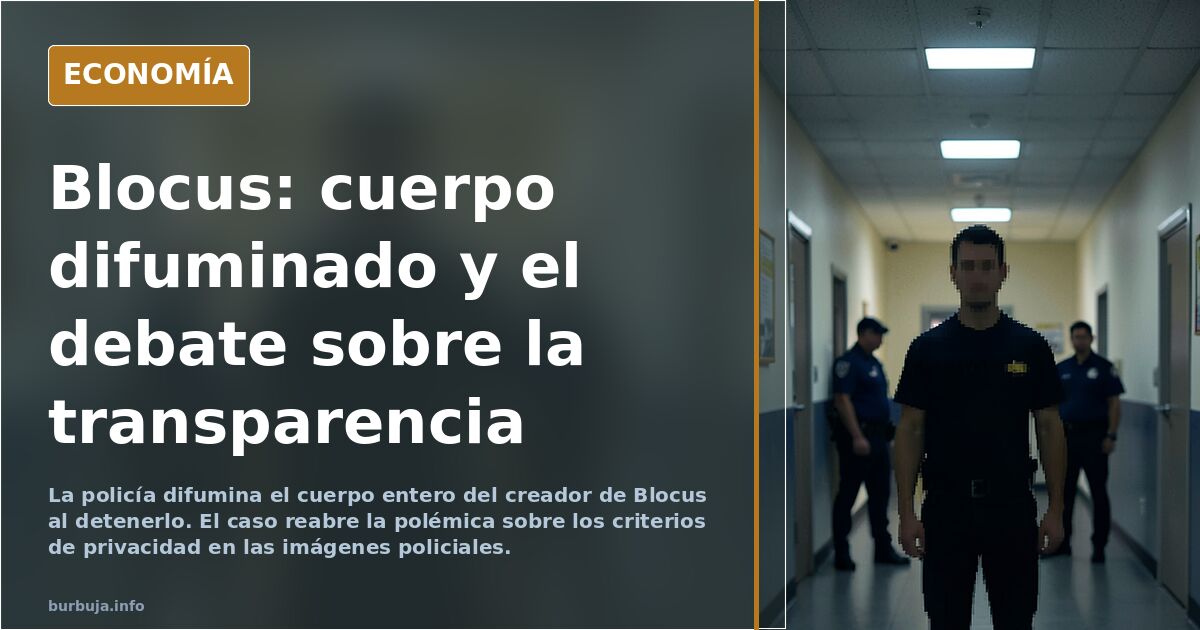 Detenido el creador de Blocus y la policía le difumina el cuerpo entero.