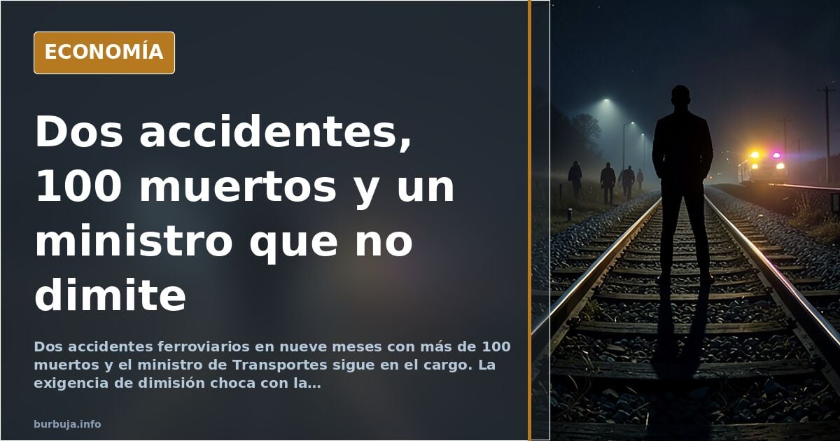 El ministro de Transportes se atrinchera tras dos siniestros con más de 100 muertos