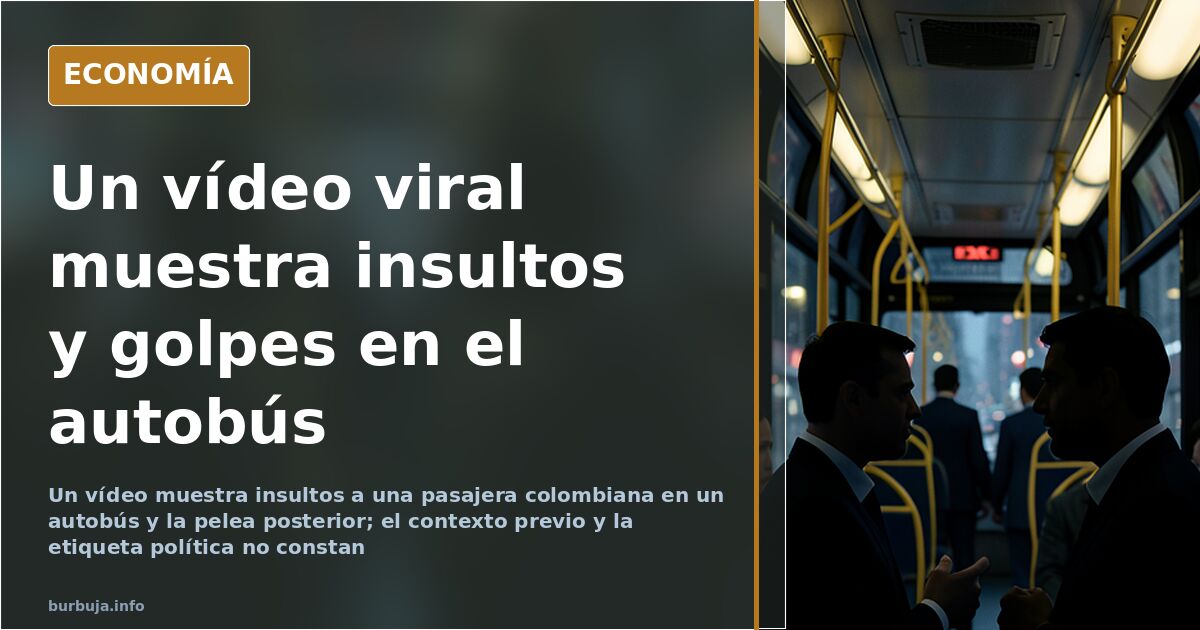 Viajeros en el interior de un autobús urbano, escenario del altercado grabado en el vídeo