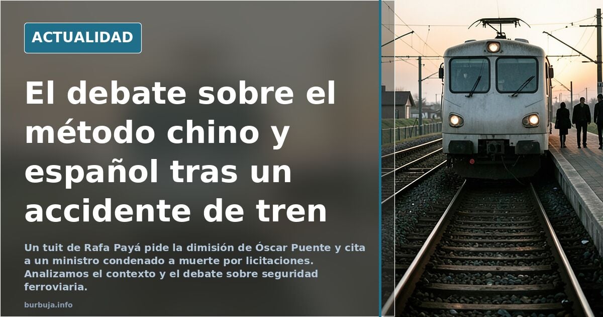Ante un accidente de tren prefieres el método chino o español?
