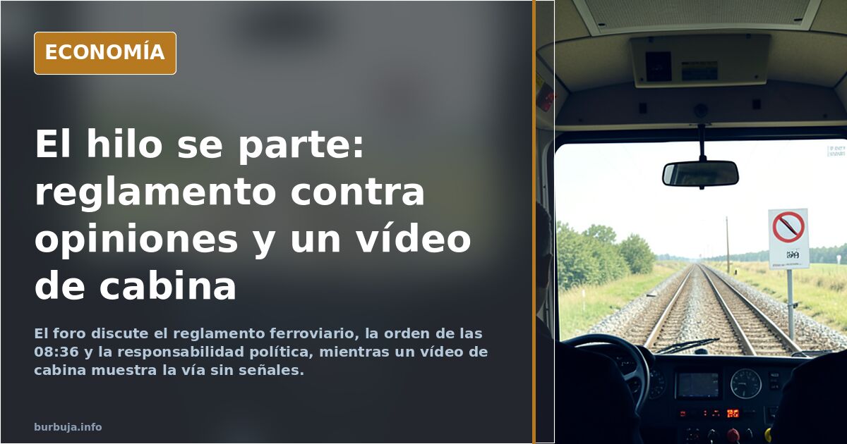 EXCLUSIVA BURBUJA: Toda la VERDAD sobre el ACCIDENTE del AVE en URDA
