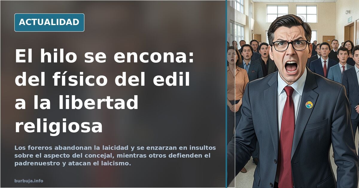 Un concejal de Comuns en Sant Cugat entra en cólera por un padrenuestro por las víctimas de Toledo