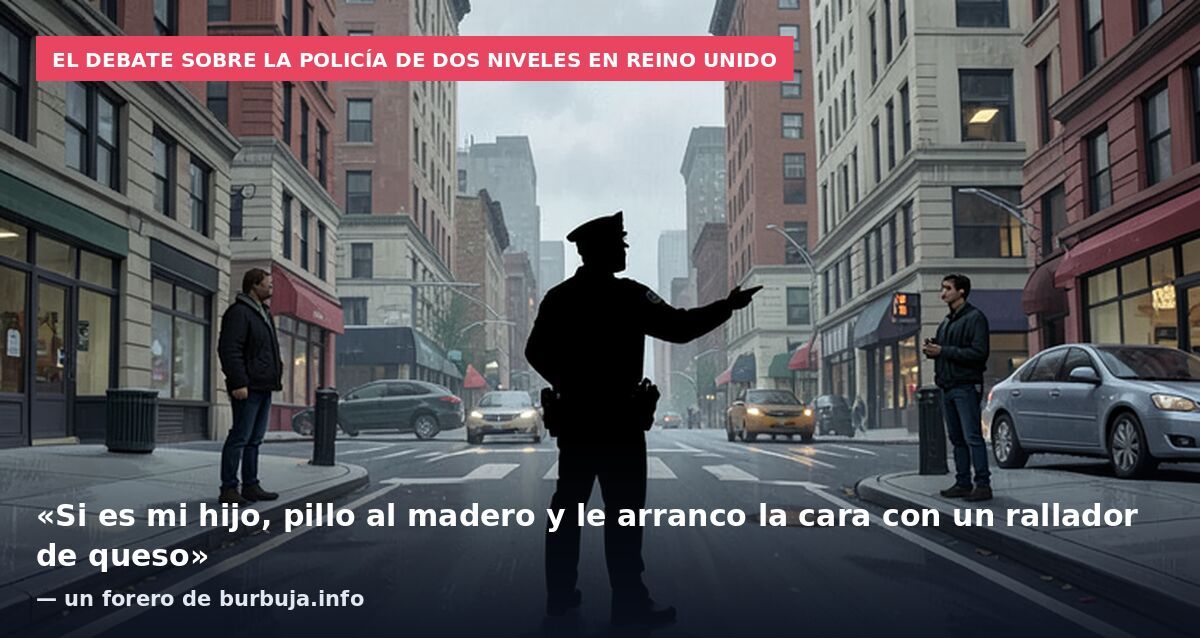 El debate sobre la policía de dos niveles en Reino Unido: «Si es mi hijo, pillo al madero y le arranco la cara con un rallador de queso» — un forero de burbuja.info